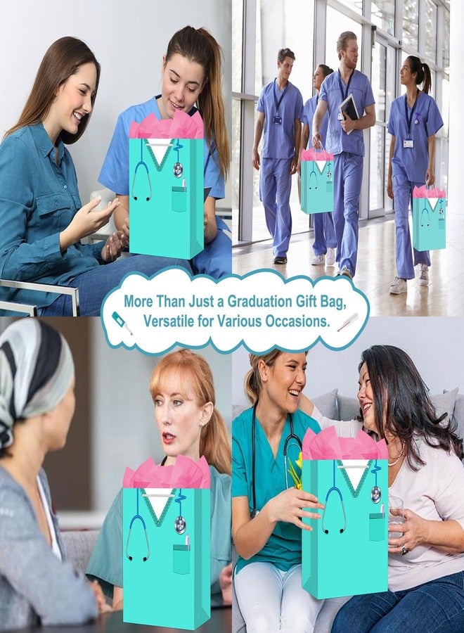 WhatSign Nurse Graduation Gifts Bag - 13" Large Nurse Gift Bags with Tissue Paper and Handle Nursing School Graduation Gifts for Her Women New Nursing Student Gift Bag for Medical School Party Favor - Image 5